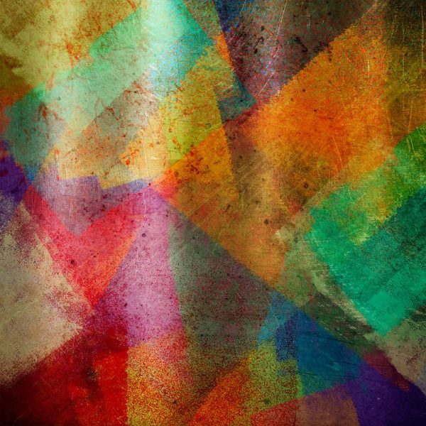 a multicolored background with a grungy effect.