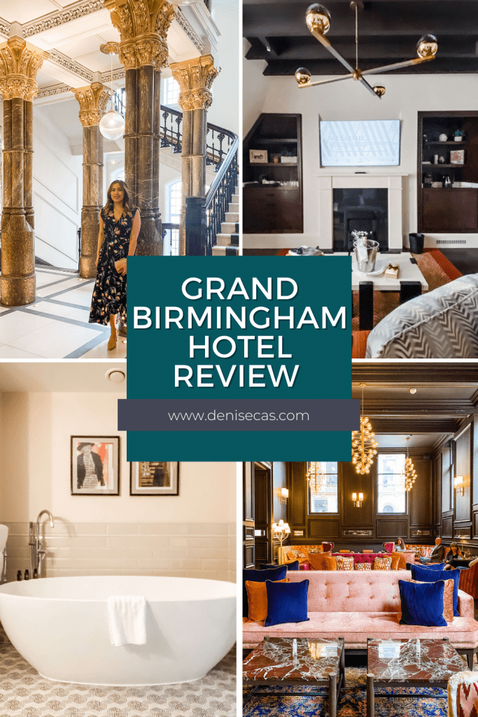 A Grand Hotel Birmingham review depicted through a photo collage.