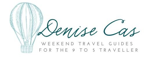 a picture of a hot air balloon with the words sunrise case weekend travel guides for.