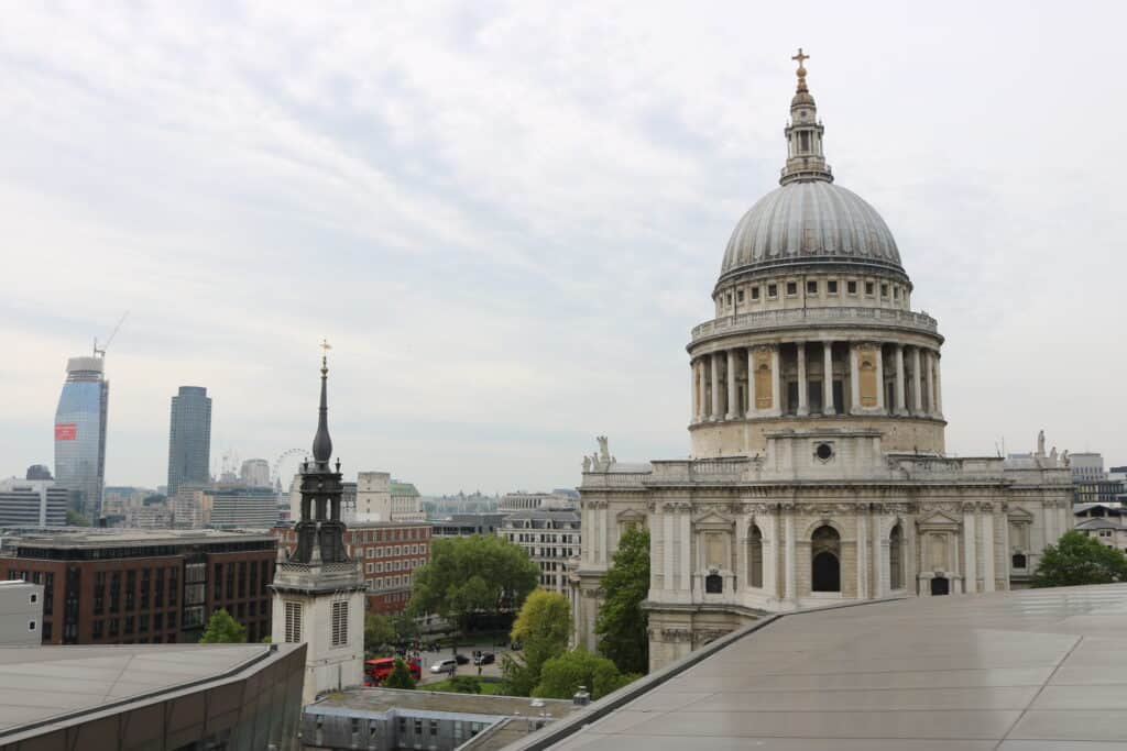 Is london safe - Views of St Pauls Cathedral and the city of london from a rooftop